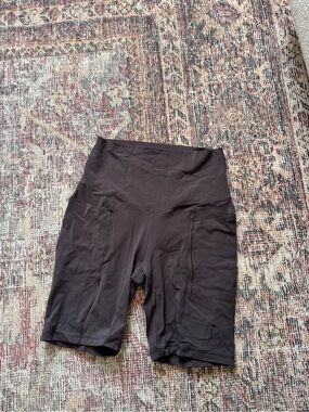 aerie High-Waist Brown Biker Shorts